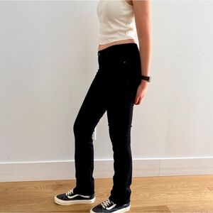 NWOT Citizens  of humanity all black slim straight leg denim - 27